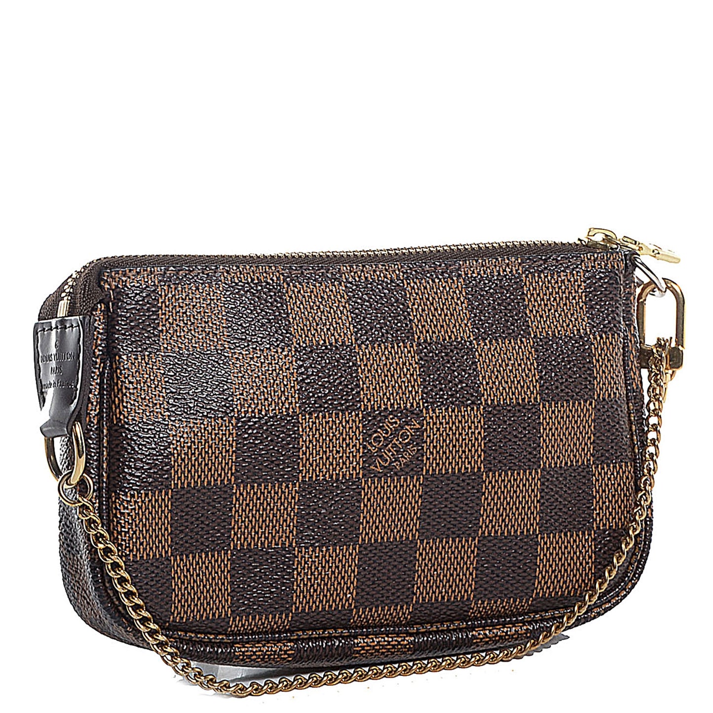 Damier Ebene Complice Trunks and Bags Mini Pochette Accessories Red