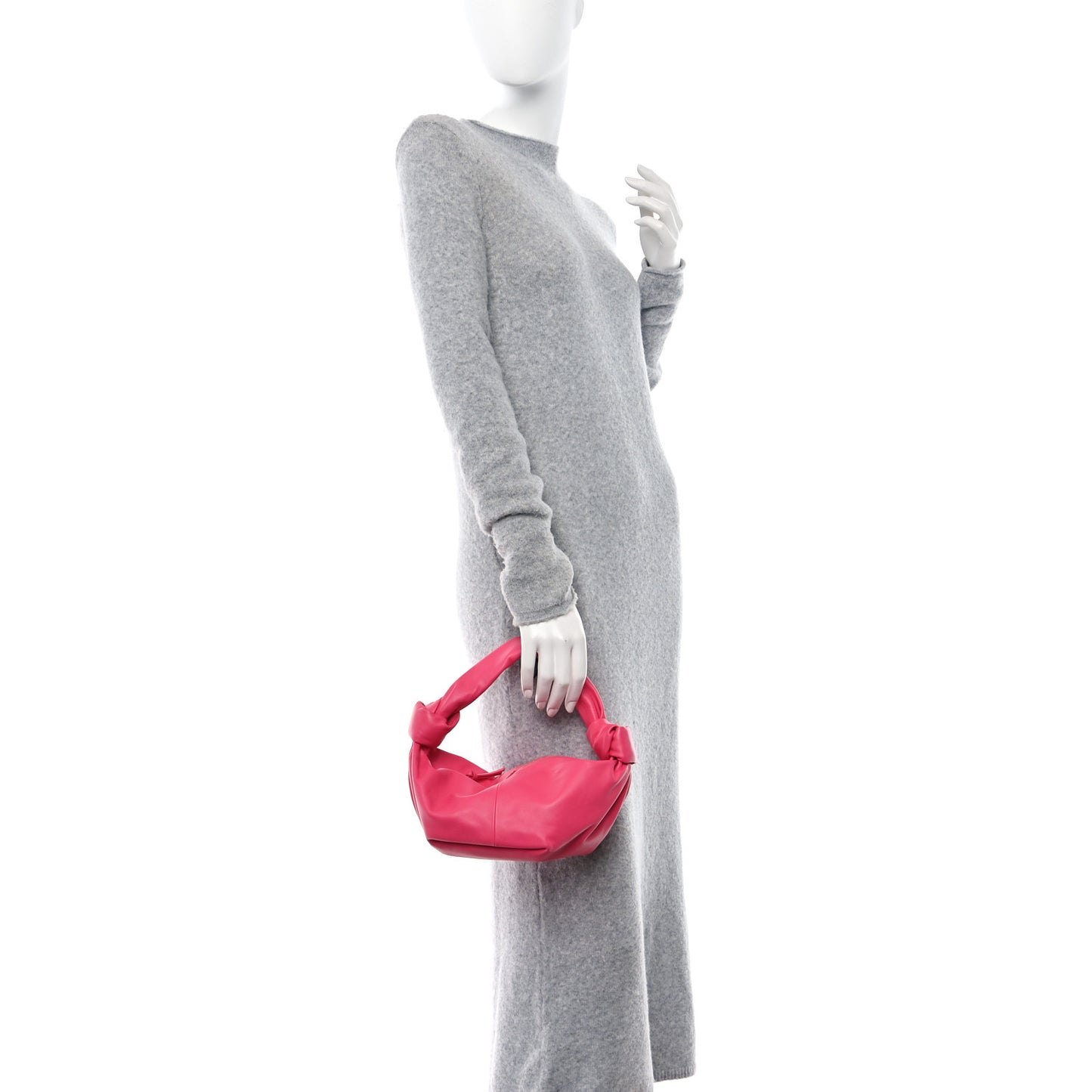 BOTTEGA VENETA Calfskin Mini Double Knot Bag Lollipop