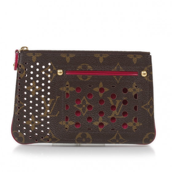 Louis Vuitton Monogram Perforated Pochette Plat Fuchsia 1 of 10