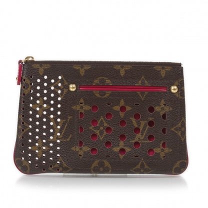 Louis Vuitton Monogram Perforated Pochette Plat Fuchsia 1 of 10