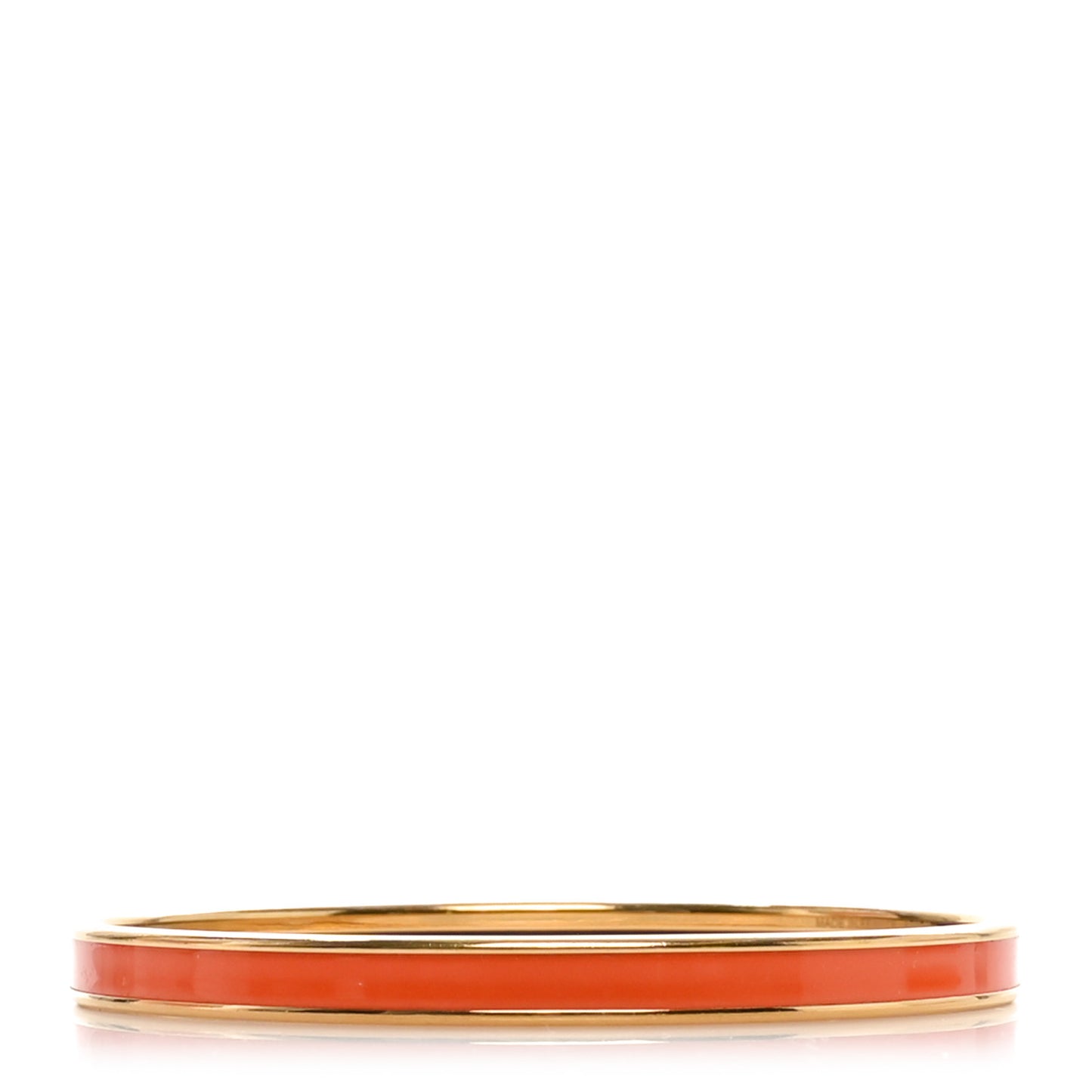 Enamel Printed Extra Narrow Uni Bracelet 65 Orange