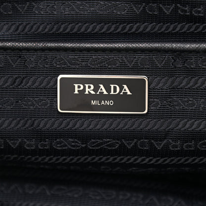 Prada Nylon Vela Saffiano Small Cinch Backpack Black 6 of 12