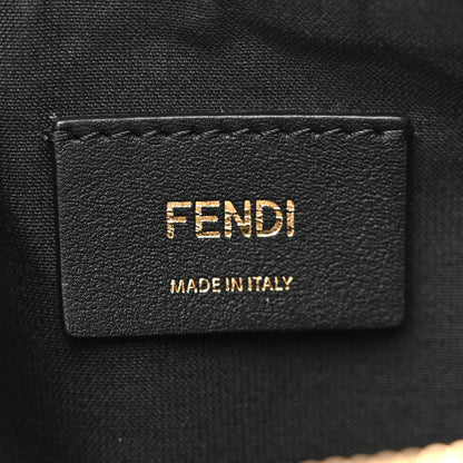 Fendi Vitello Grace Matte Small Fendigraphy Hobo Bag Black 6 of 13