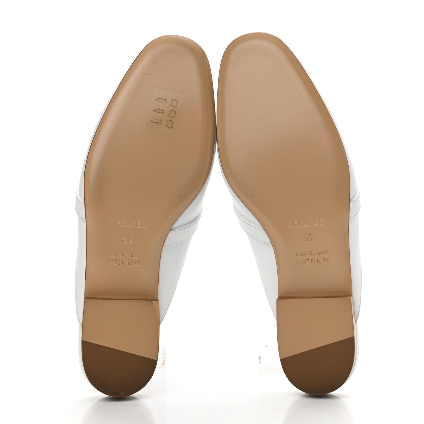 Calfskin Oz Mules 36 White