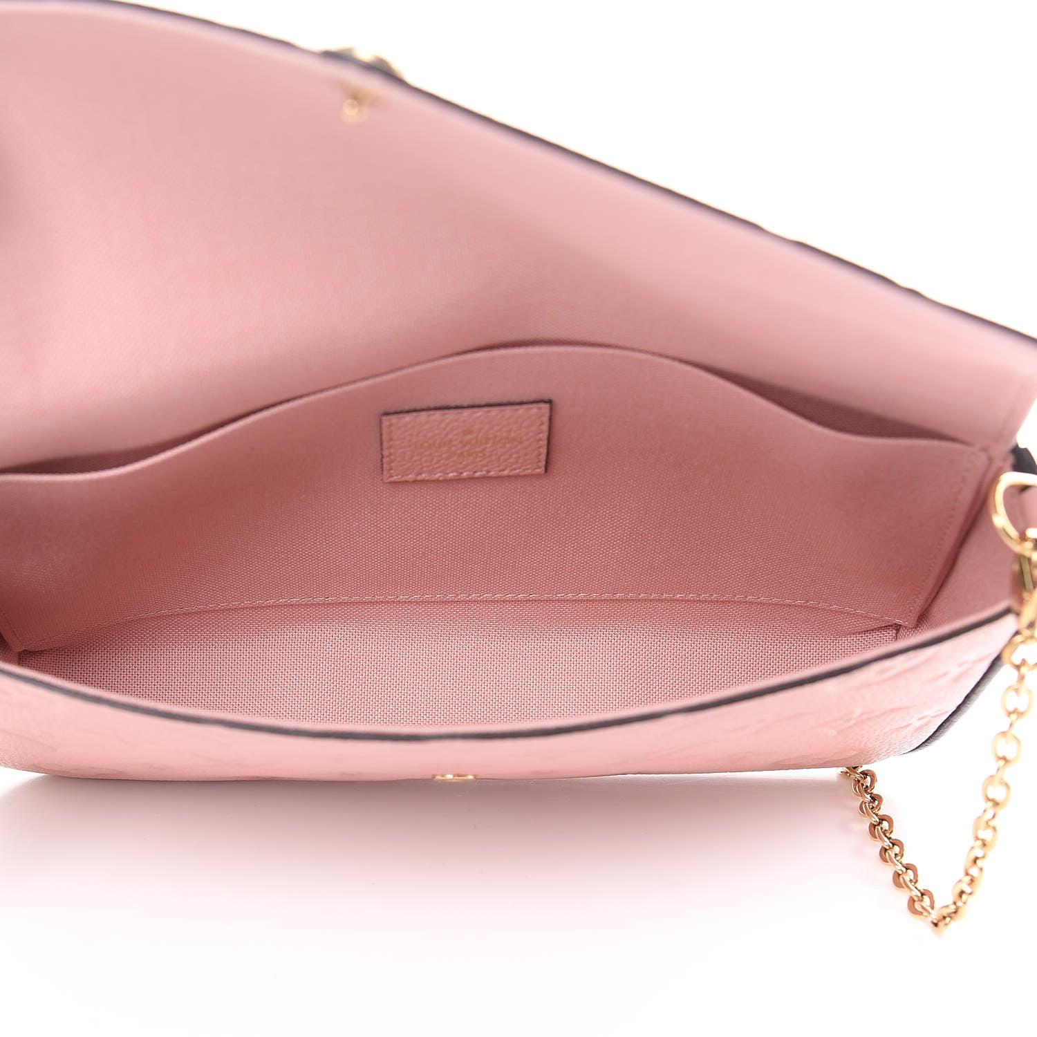 Louis Vuitton Empreinte Pochette Felicie Chain Wallet Rose Poudre 5 of 13