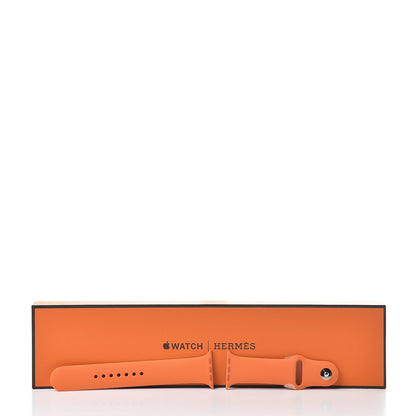 Hermes Silicone 44mm Apple Sports Watch Single Tour Band Orange 6 of 6