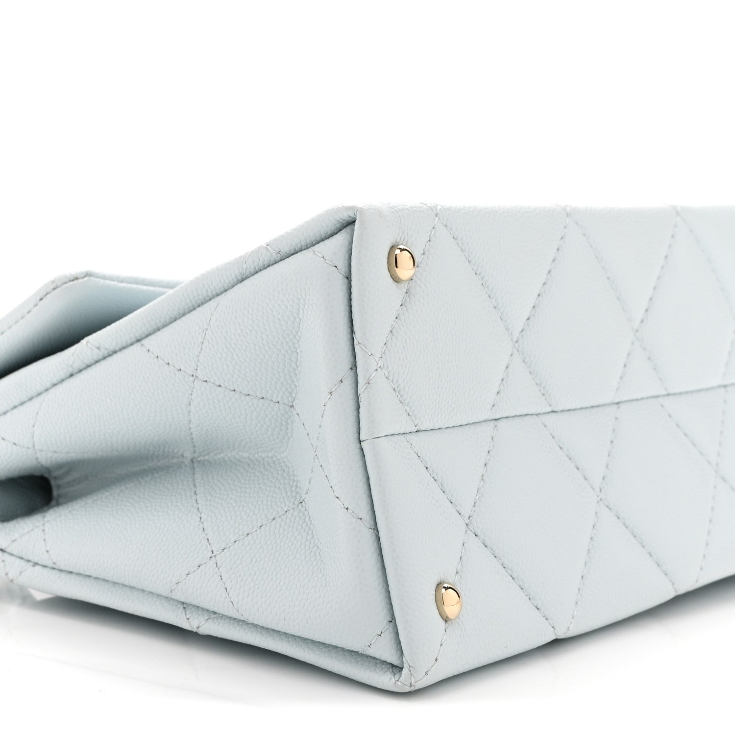 Chanel Caviar Quilted Mini Retro Twist Top Handle Flap Light Blue 9 of 11