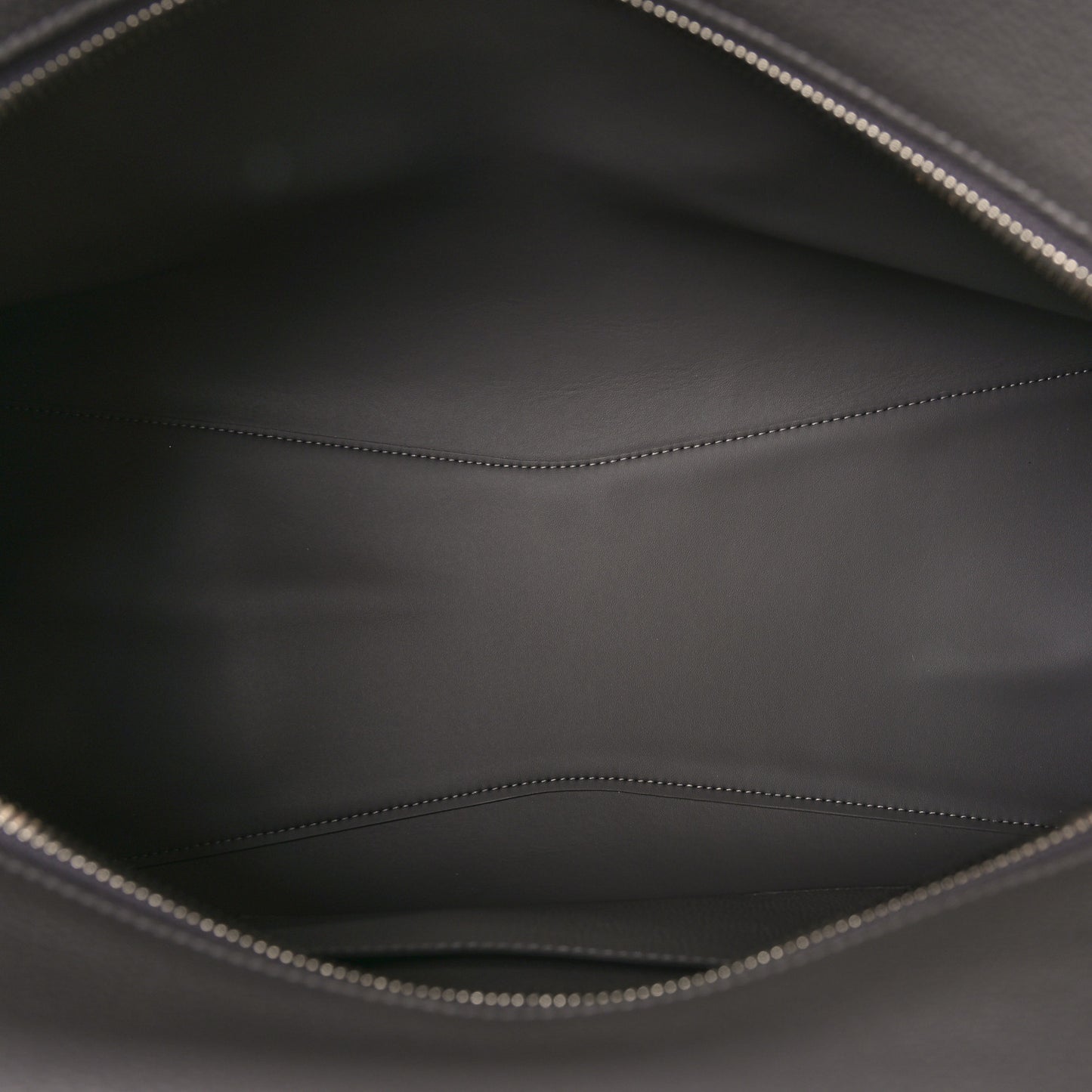 Grained Calfskin Neo Classic Silver Hardware Medium City Dark Grey