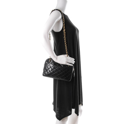 Chanel Lambskin Quilted Camera Case Black 2 of 7
