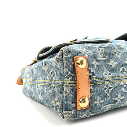 Louis Vuitton Monogram Denim Baggy PM Blue 8 of 9