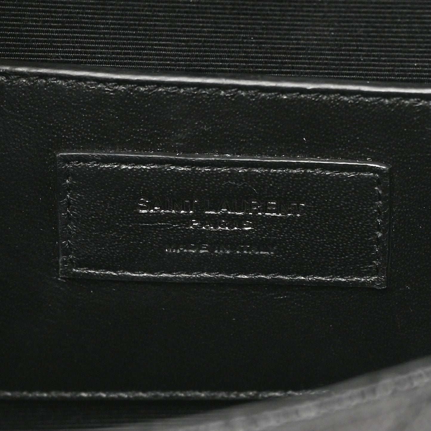 Grain De Poudre Textured Mixed Matelasse Triquilt Small Monogram Monochrome Satchel Black