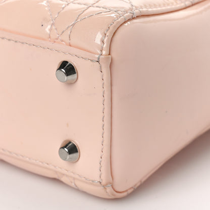 Christian Dior Patent Cannage Mini Lady Dior Pale Pink 7 of 11