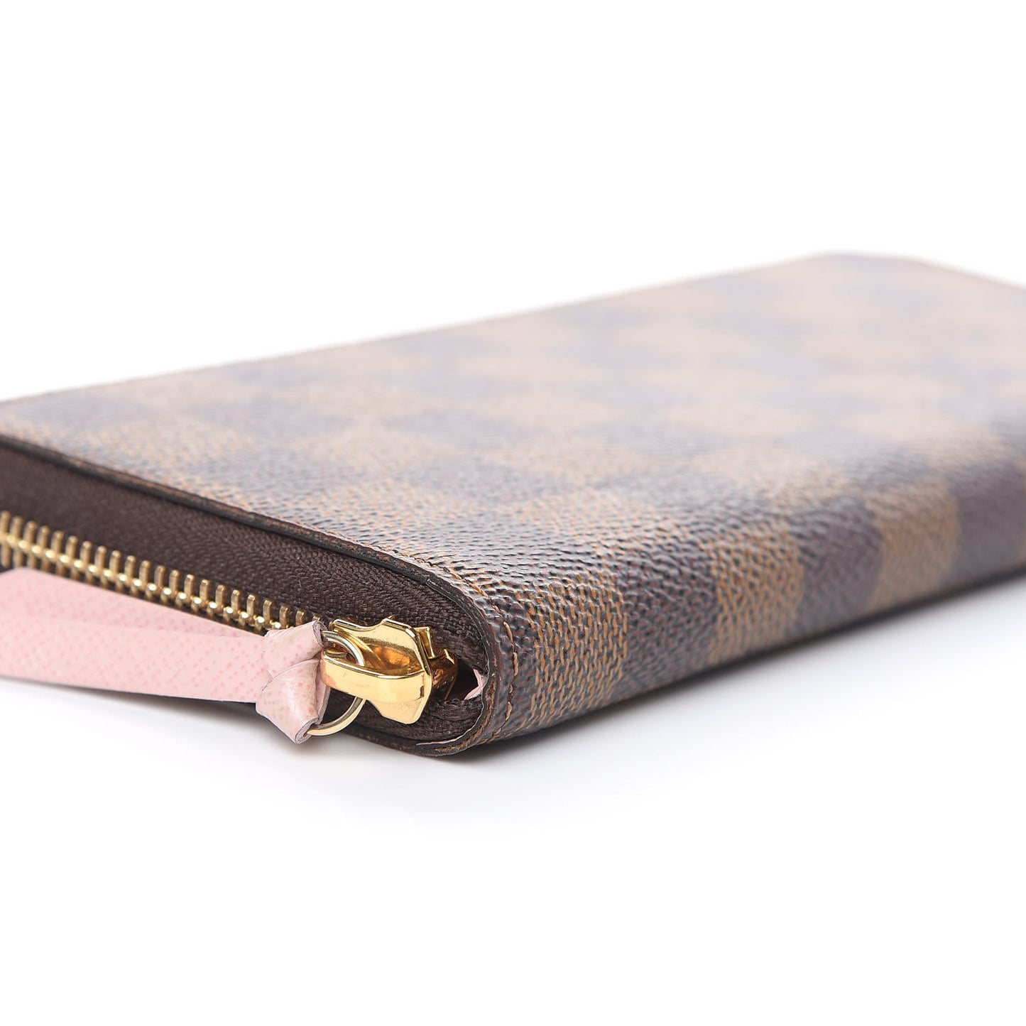 Damier Ebene Clemence Wallet Rose Ballerine