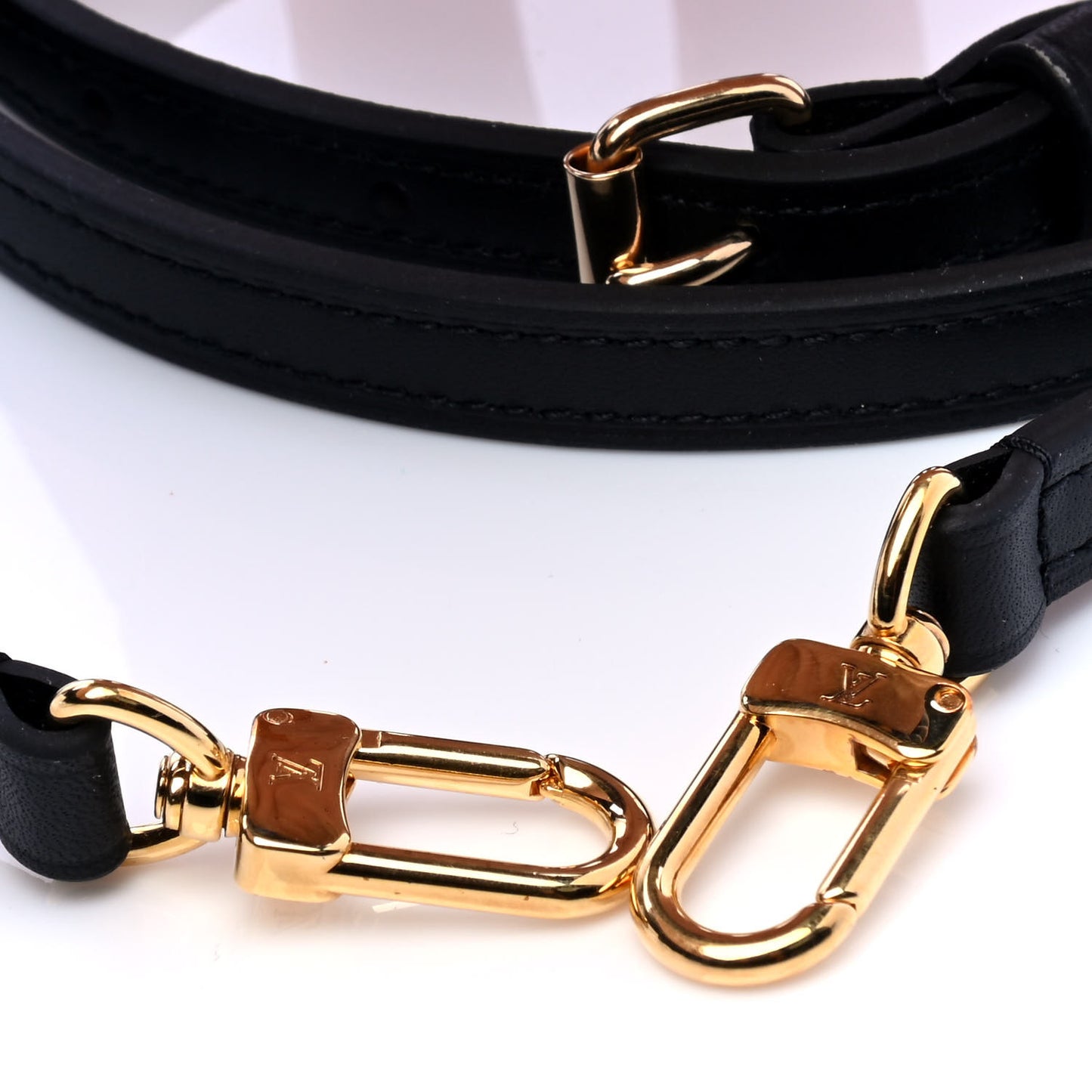 Calfskin Adjustable Shoulder Strap Black