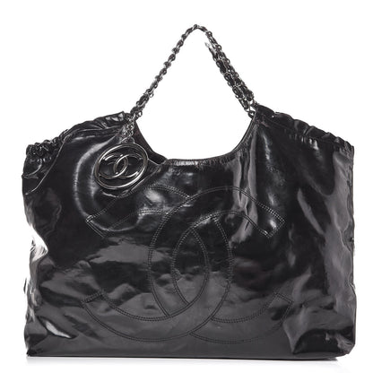Chanel Vinyl XL Coco Cabas Black 1 of 18