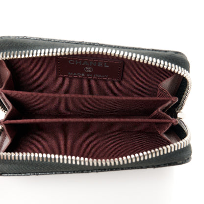 Chanel Caviar Quilted Zip Coin Purse Black 5 of 11