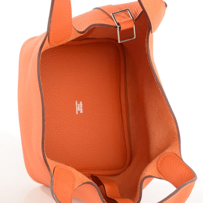 Hermes Taurillon Clemence Picotin Lock TPM Orange 6 of 15