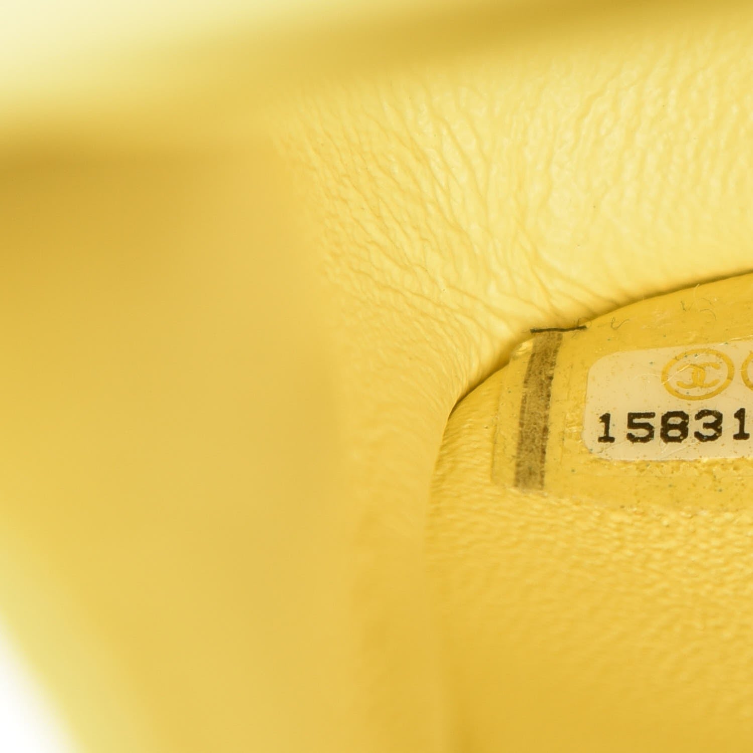 Chanel Lambskin Quilted Medium Double Flap Yellow 15 of 17