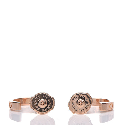 Cartier 18K Pink Gold Small LOVE Hoop Earrings 3 of 4