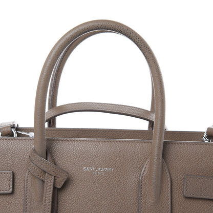 Saint Laurent Grained Calfskin Baby Sac De Jour Dark Beige 12 of 16