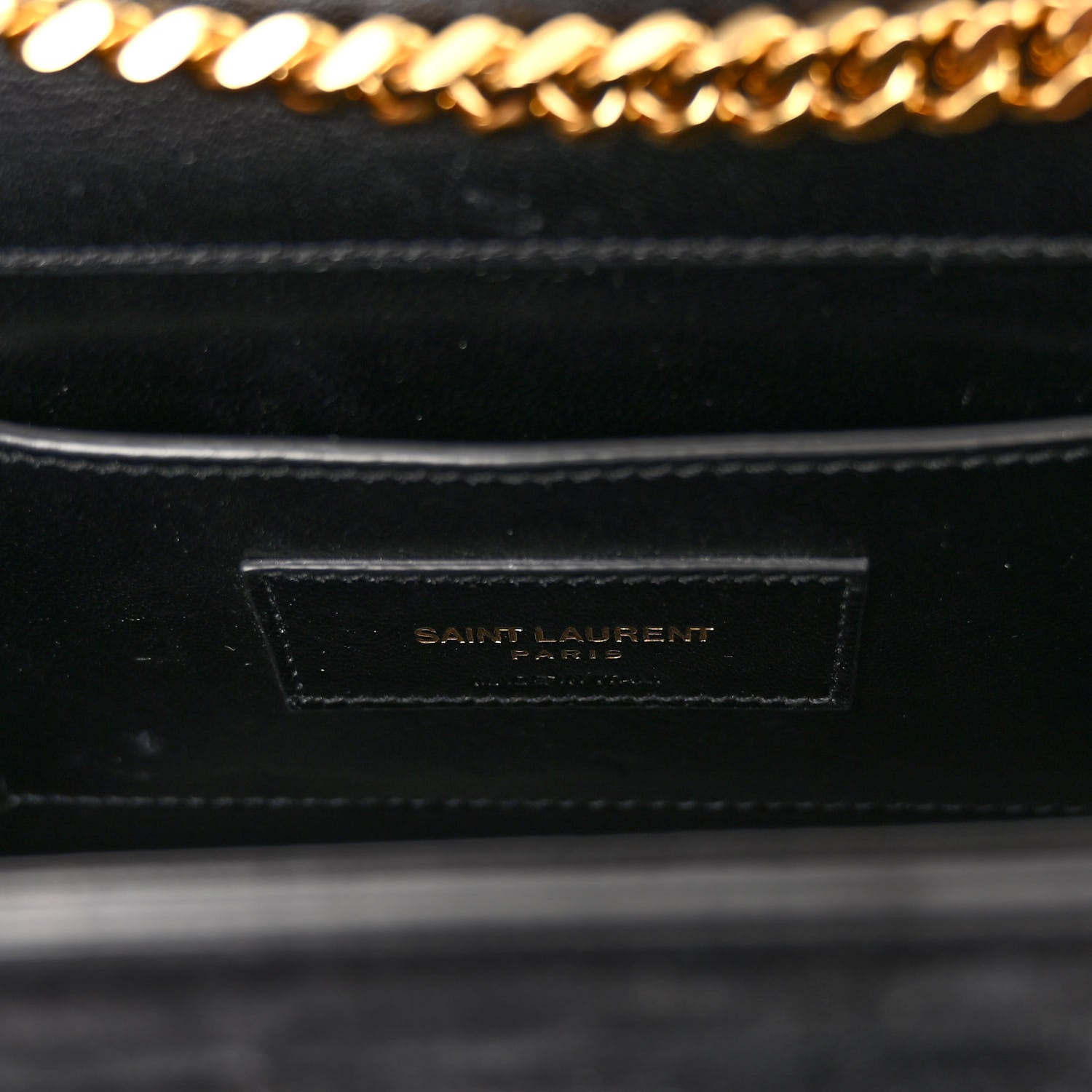 Saint Laurent Suede Medium Classic Monogram Kate Tassel Satchel Black 6 of 10