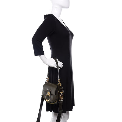 Chloe Calfskin Suede Small Tess Bag Deep Forest 3 of 13