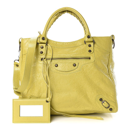 Balenciaga Agneau Classic Hardware Velo Jaune Poussin 1 of 8