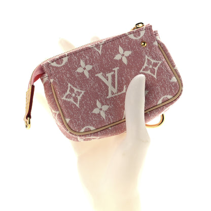 Louis Vuitton Denim Jacquard Monogram Micro Pochette Accessories Rose 2 of 11