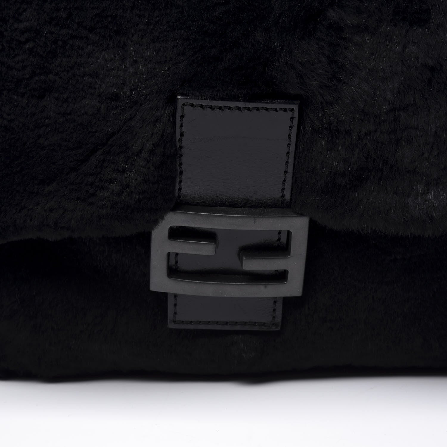 Fendi Mink Fur Mama Baguette Black 9 of 9