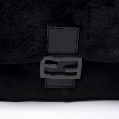 Fendi Mink Fur Mama Baguette Black 9 of 9
