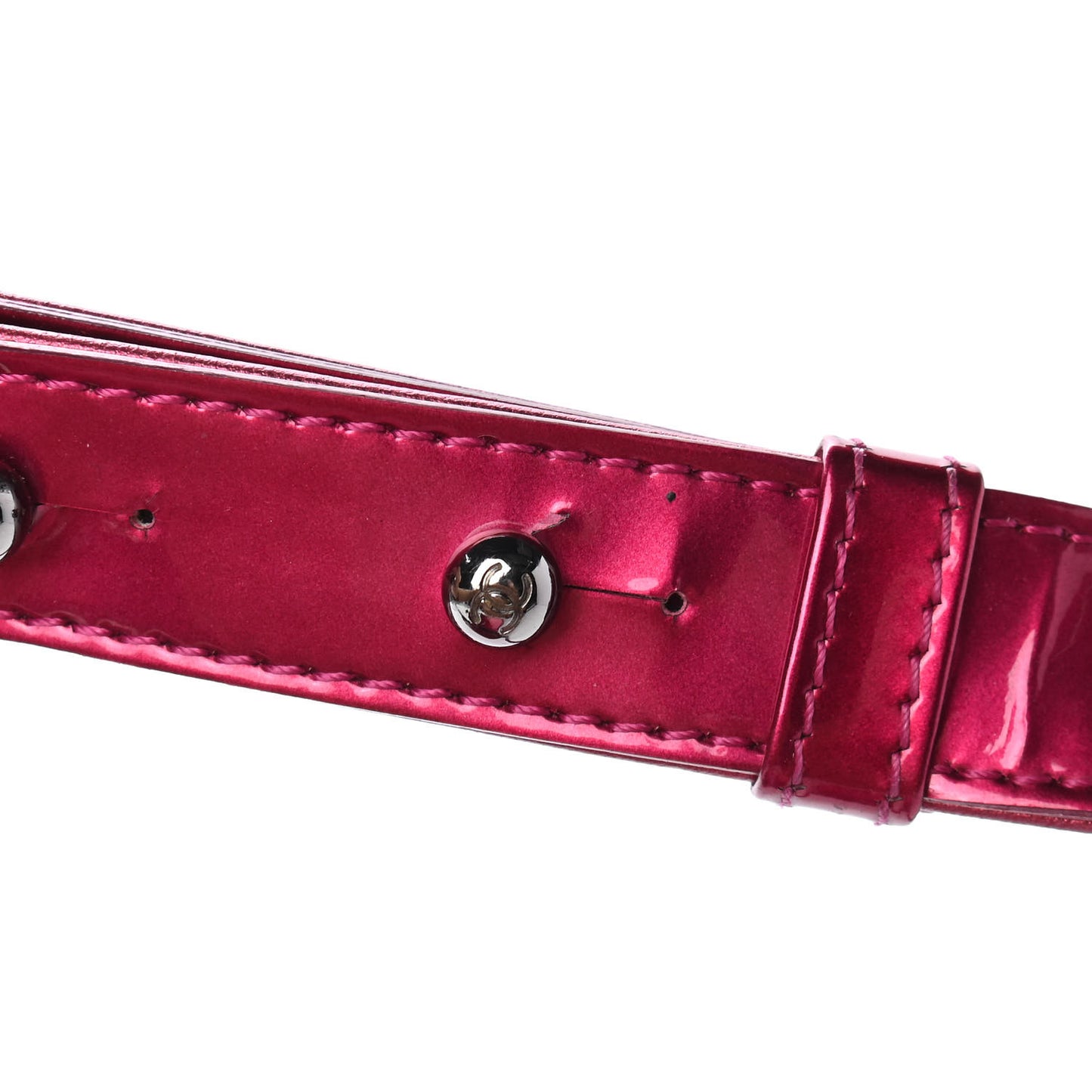 Metallic Patent Calfskin Quilted Medium Boy Flap Pink