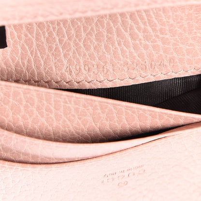 Gucci Pebbled Calfskin Butterfly Card Case Perfect Pink 7 of 7