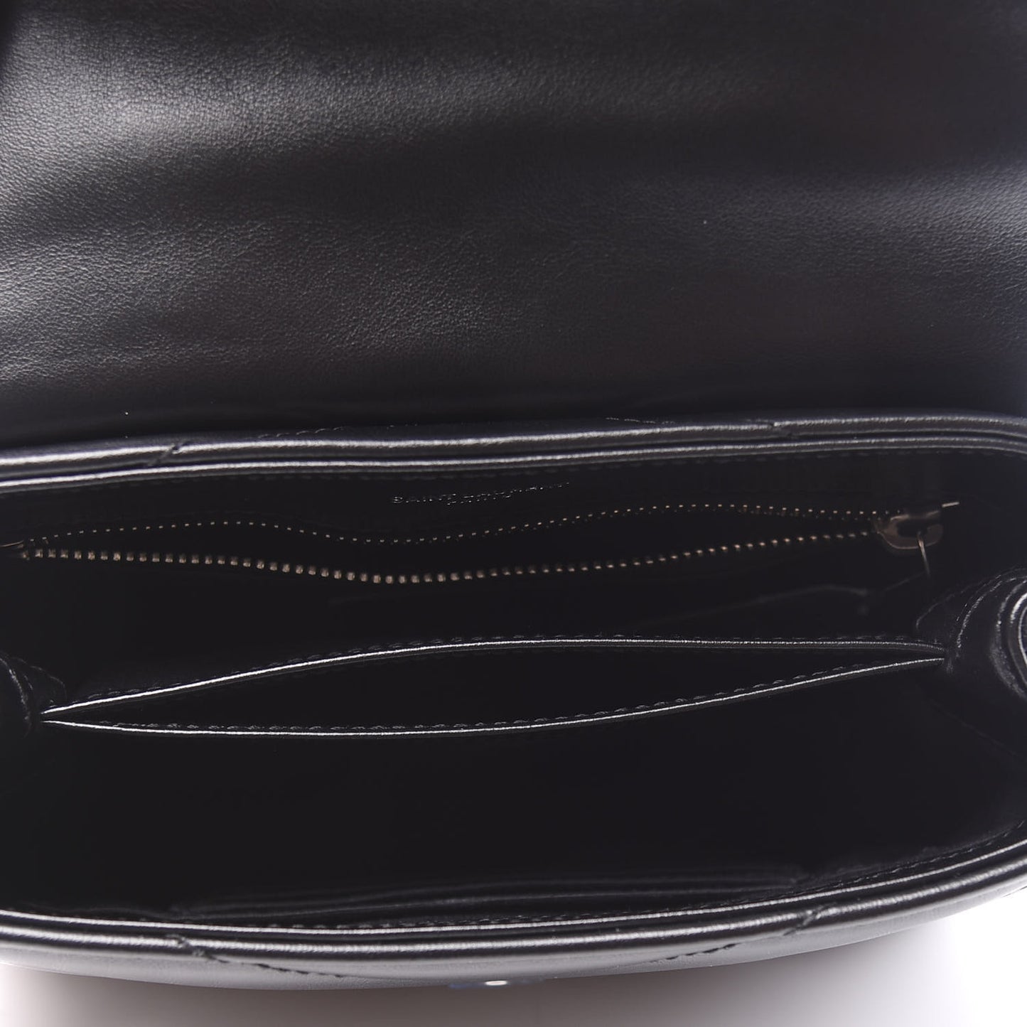 Calfskin Y Quilted Monogram Toy Loulou Crossbody Bag Black