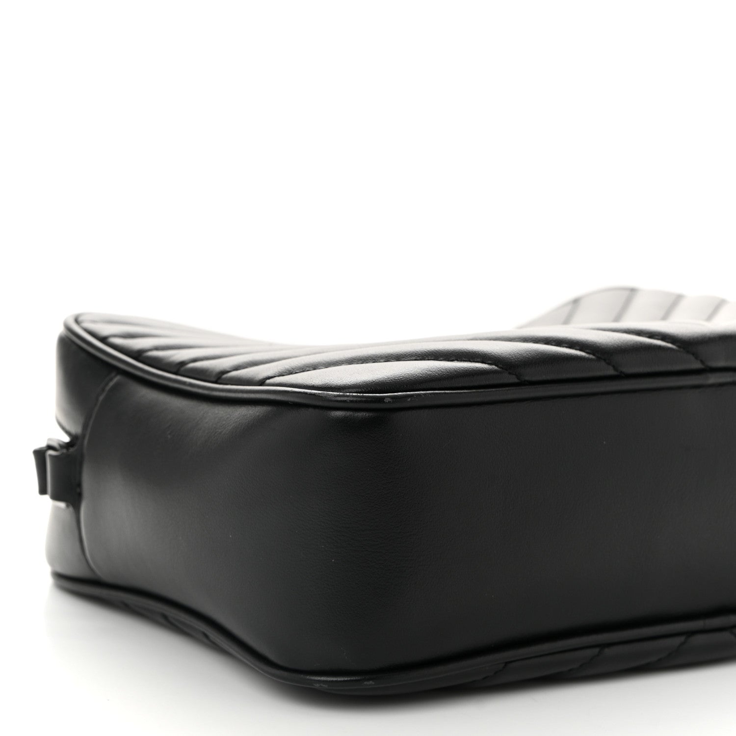 Saint Laurent Calfskin Matelasse Monogram Monochrome Lou Camera Bag Black 9 of 13