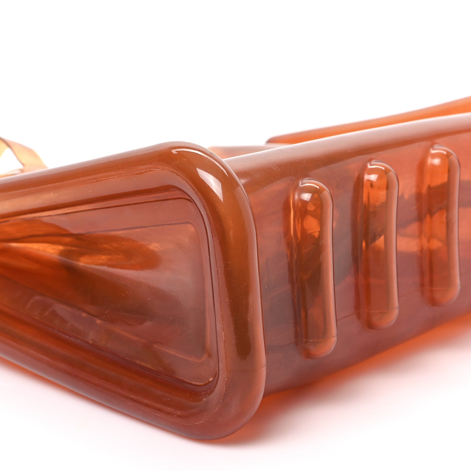 Telfar x MELISSA Jelly Medium Shopping Bag Clear Brown 8 of 11