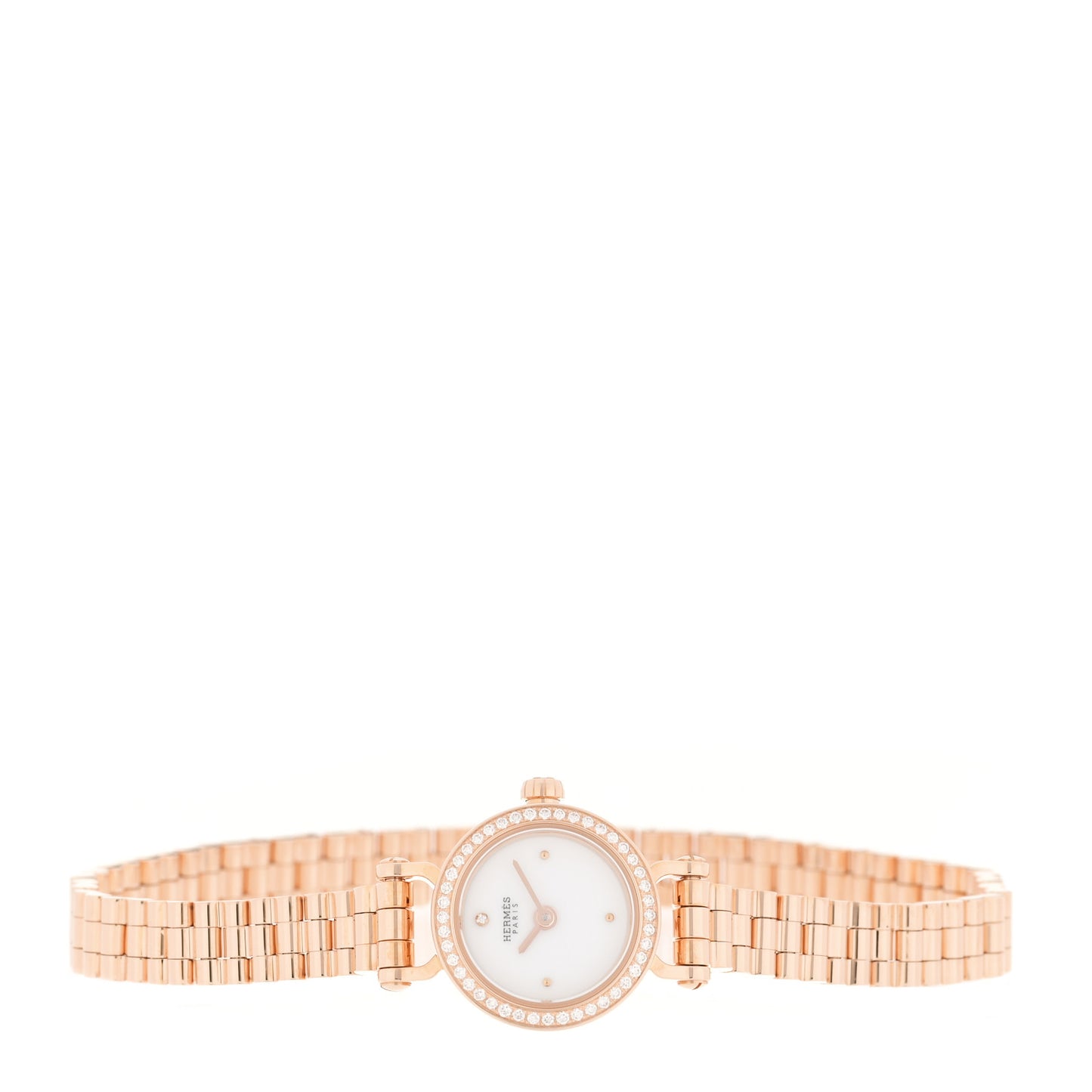 18K Rose Gold Diamond Bezel 16mm Faubourg Quartz Watch