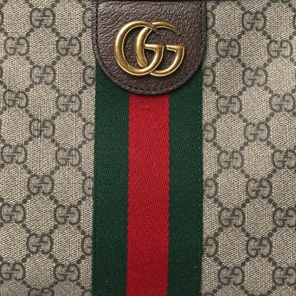 Gucci GG Supreme Monogram Web Small Ophidia Half Moon Hobo Brown 8 of 14