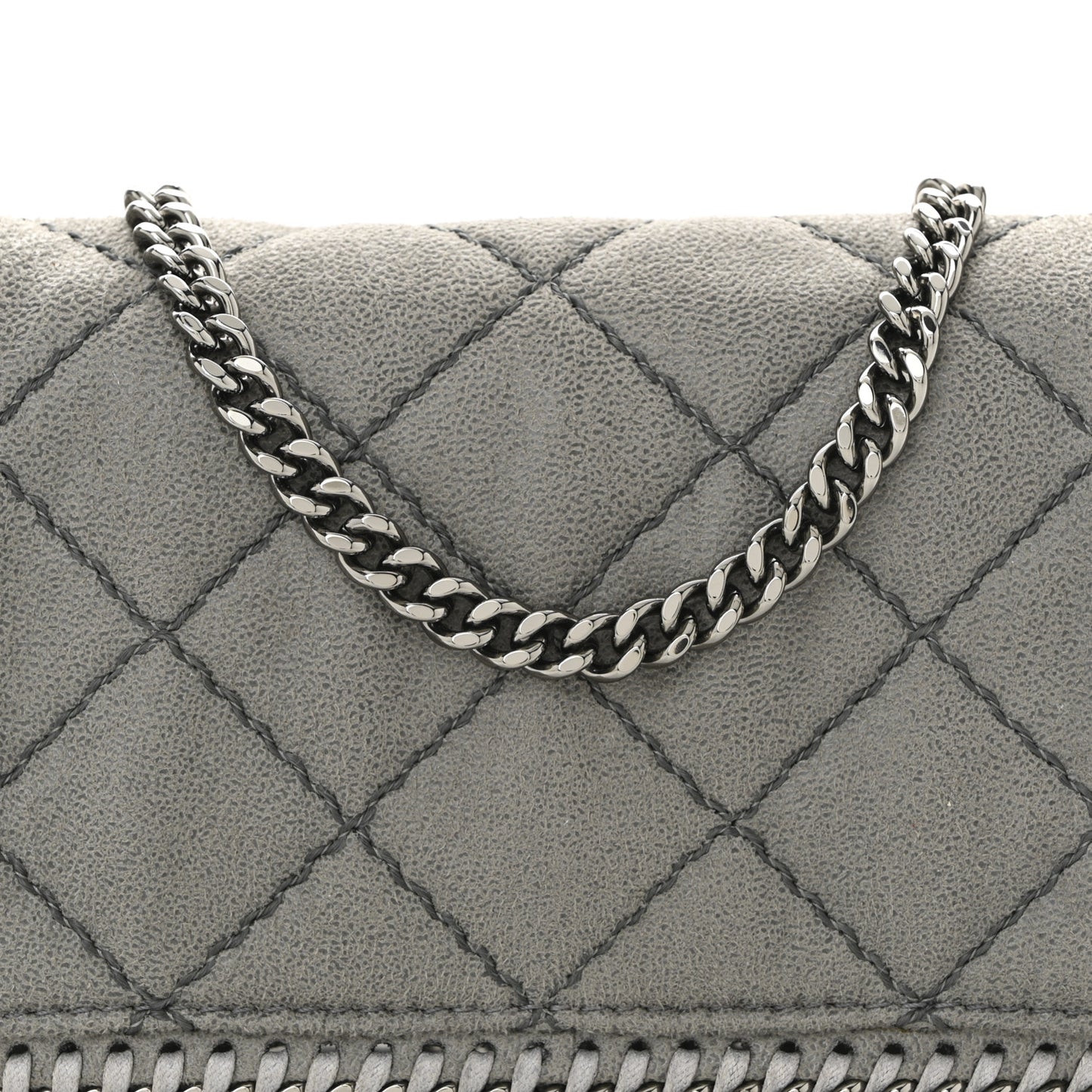 Shaggy Deer Quilted Falabella Grey
