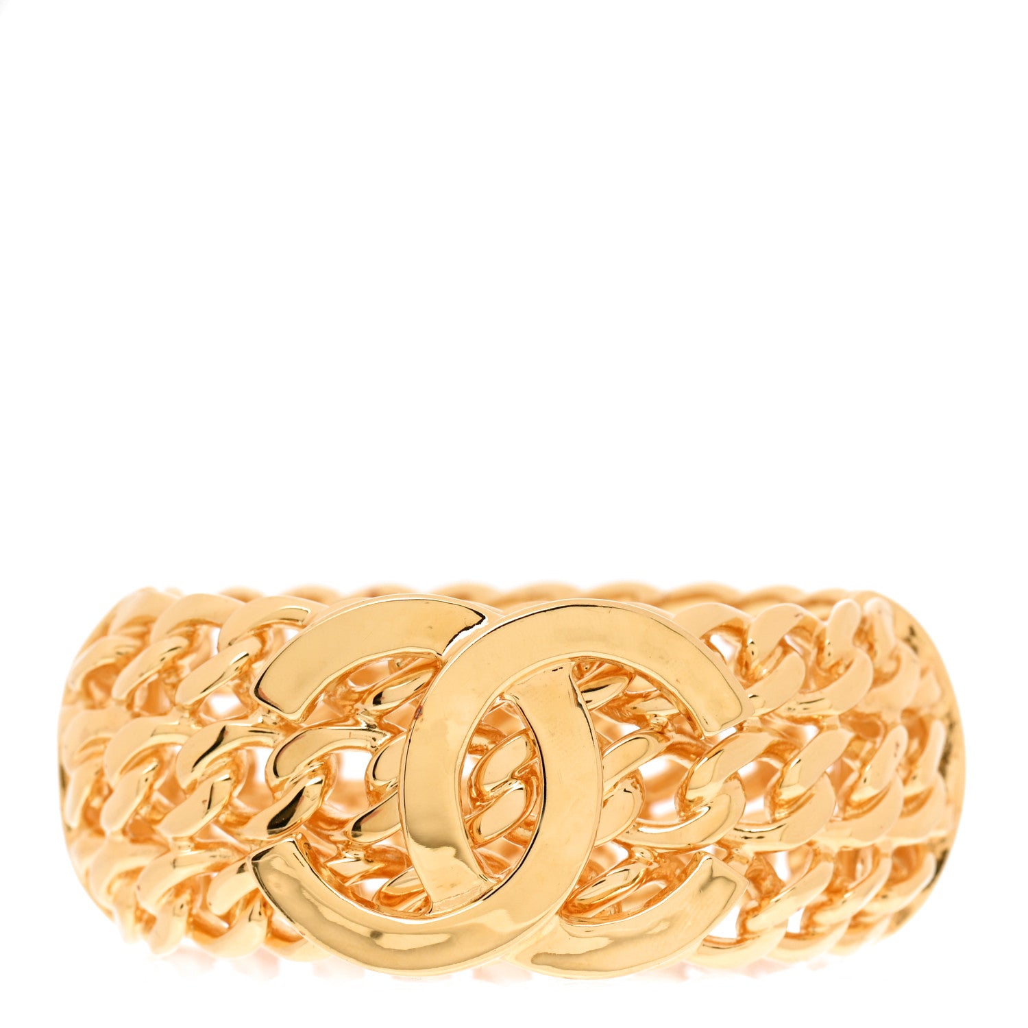 Chanel CC Bangle Gold 1 of 6