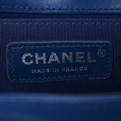 Chanel Lambskin Quilted Medium Boy Flap Blue 6 of 10