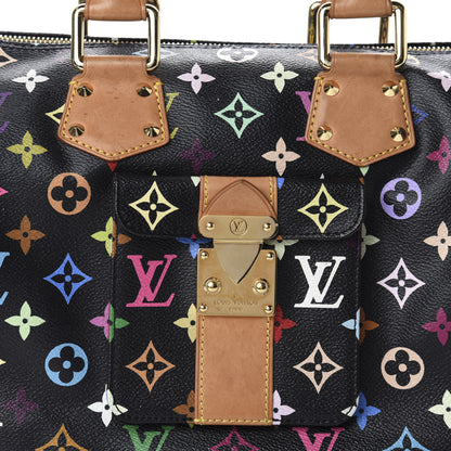 Louis Vuitton Monogram Multicolor Speedy 30 Black 10 of 10