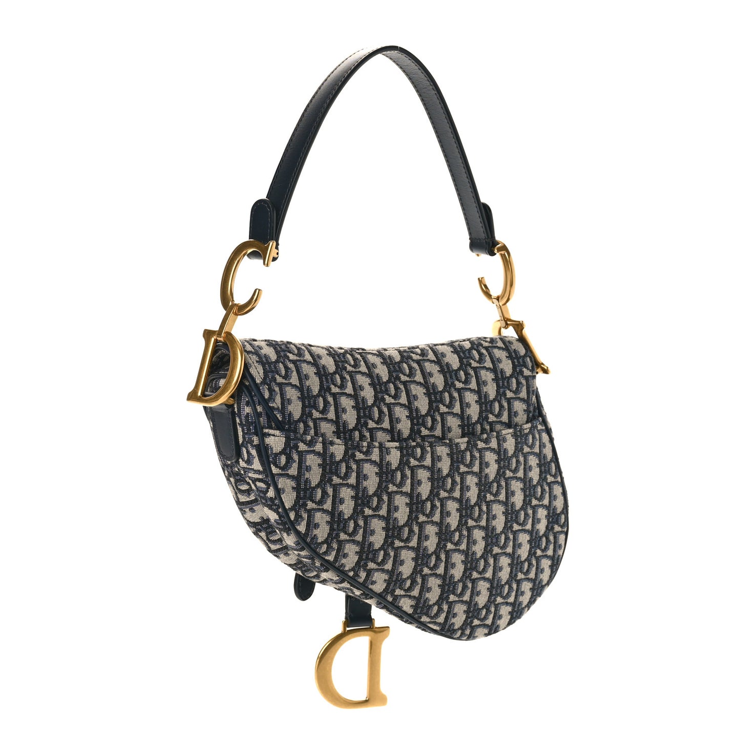 Oblique Saddle Bag Blue
