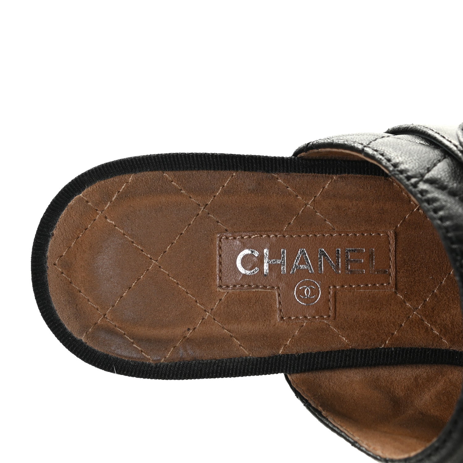 Chanel Lambskin Quilted CC Turn Lock Clogs 39.5 Black 4 of 11