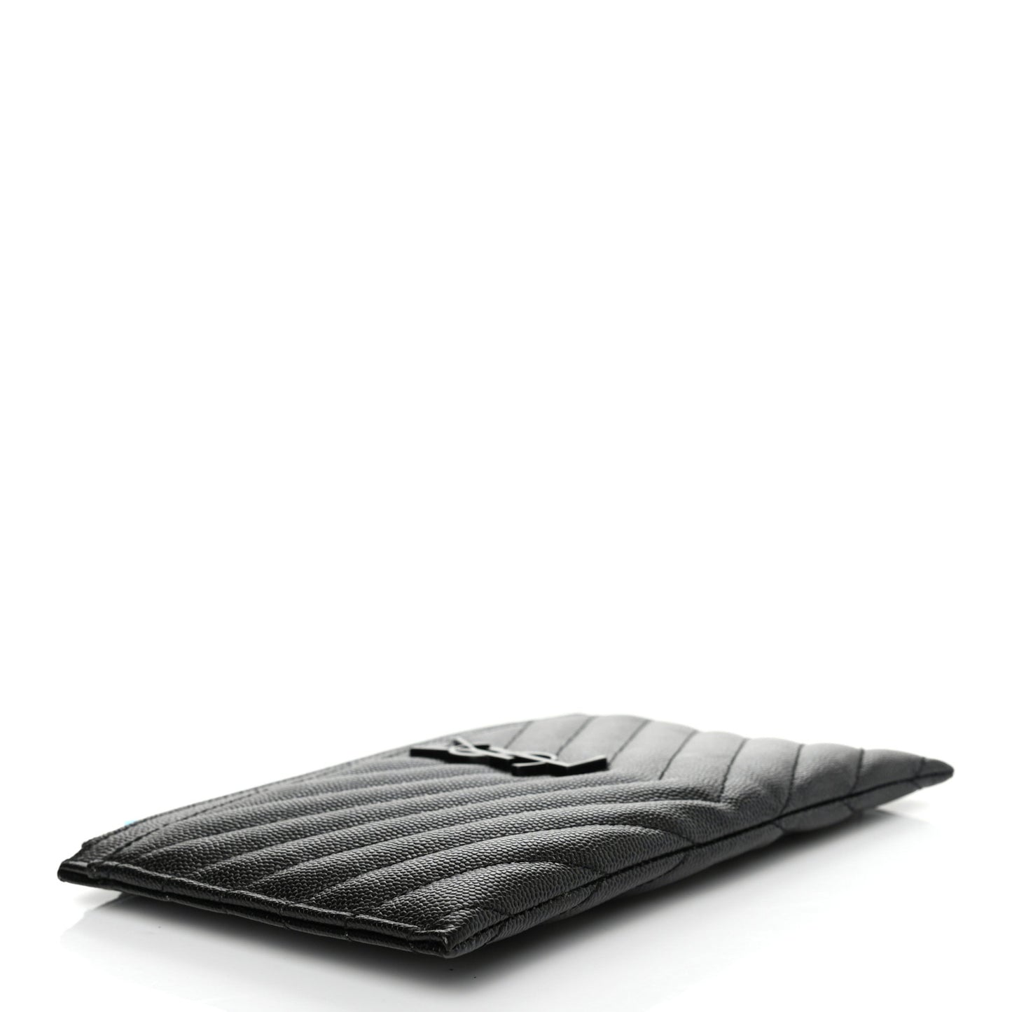 Grain De Poudre Chevron Monogram Bill Pouch Black