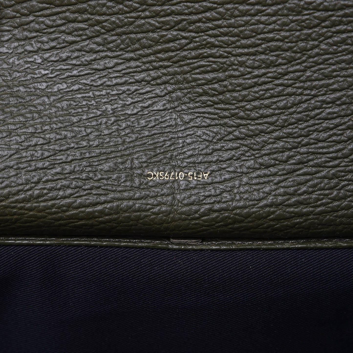 3.1 Textured Calfskin Medium Pashli Satchel Military Green