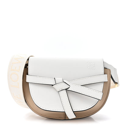 Loewe Soft Calfskin Mini Gate Dual Bag Soft White Paper Craft 1 of 10