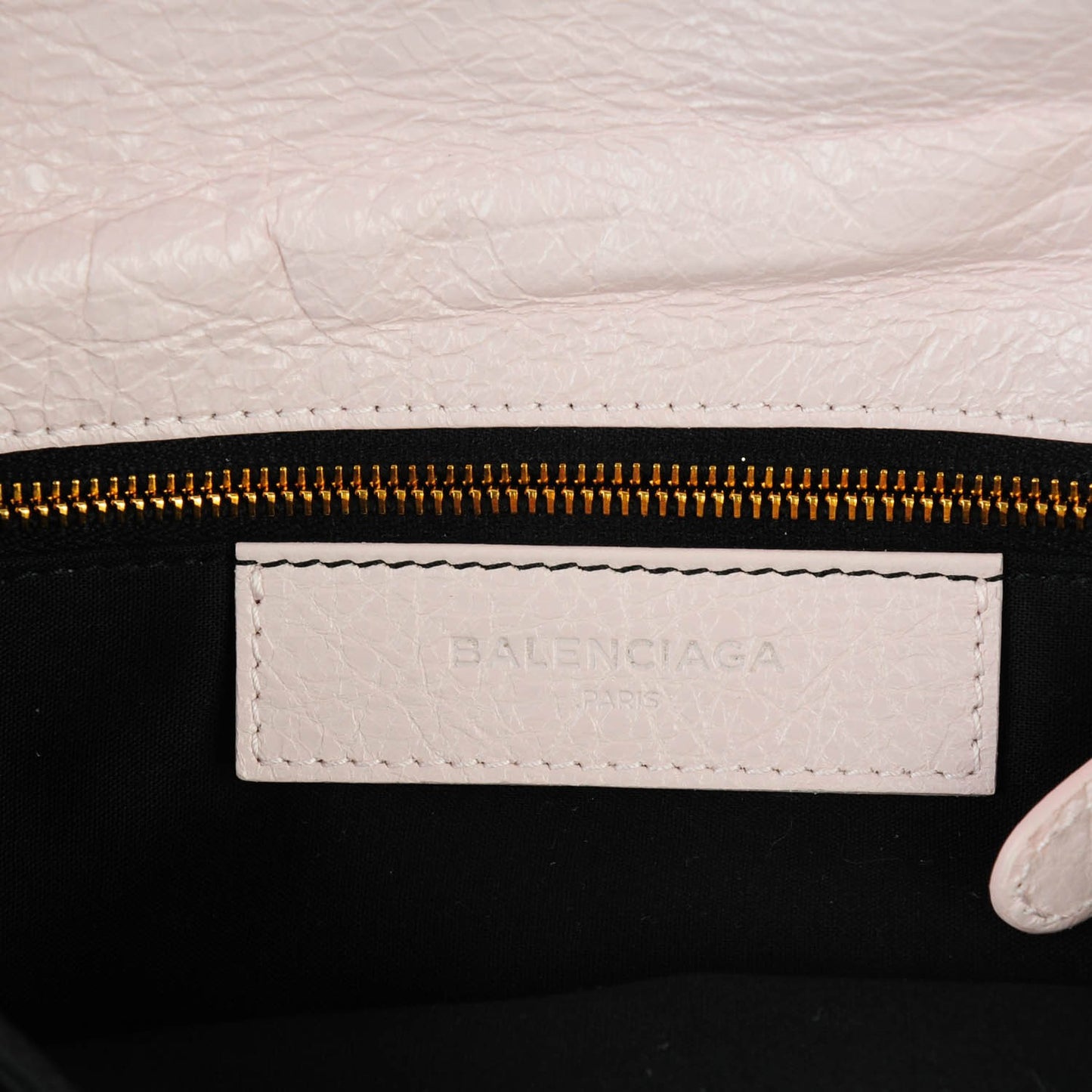 Agneau Giant 12 Gold Hardware Envelope Clutch Rose Poudre