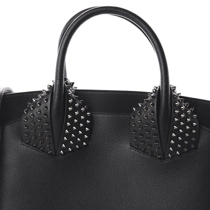 Christian Louboutin Grained Calfskin Studded Large Eloise Satchel Black 8 of 8