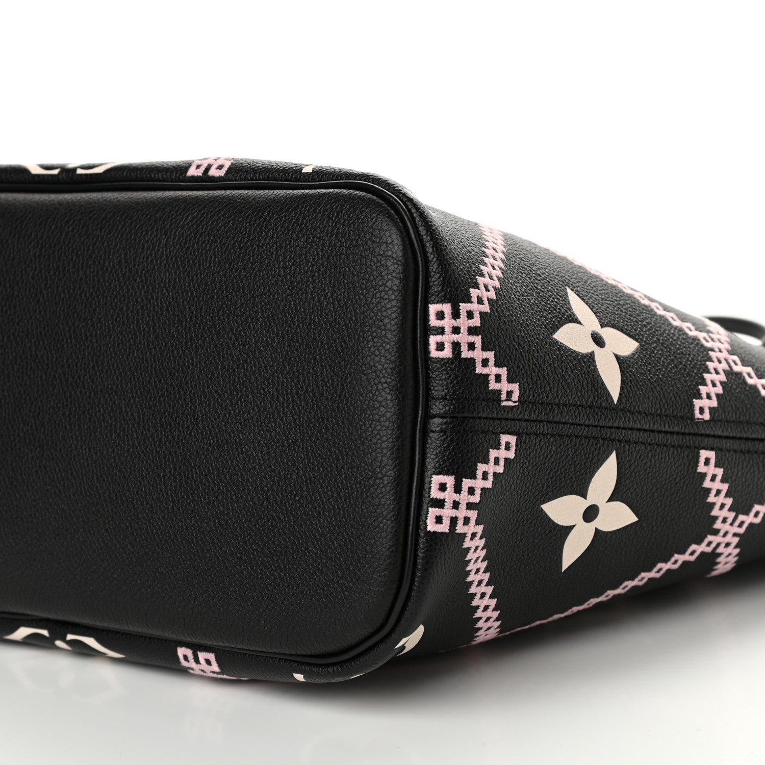Louis Vuitton Empreinte Monogram Giant Broderies Neverfull MM Black 9 of 9