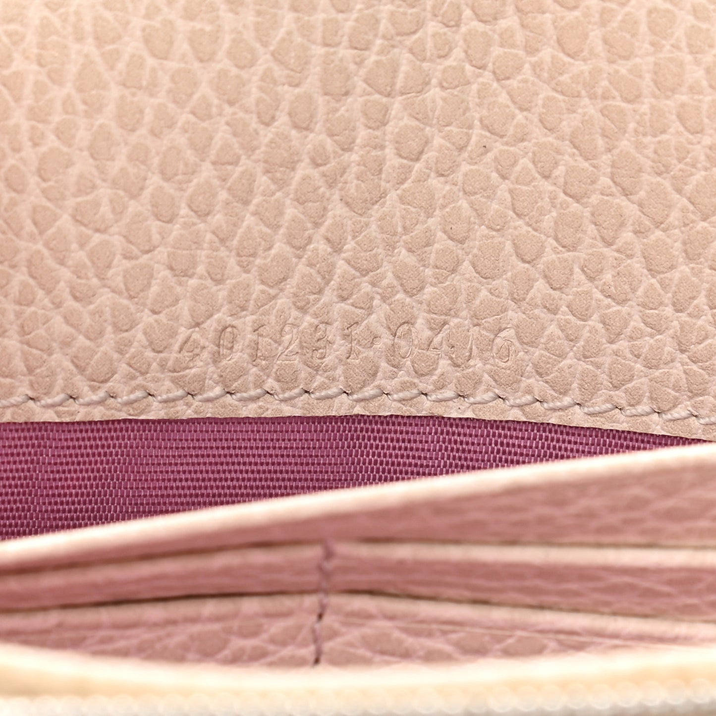 Dollar Calfskin Mini Dionysus Chain Wallet Mystic White
